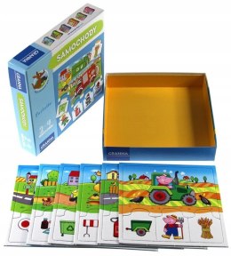 Gra Puzlotto Puzzle Samochody Granna Układanka 2-4 lata