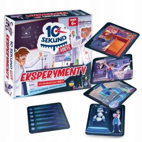 Gra planszowa 10 Sekund Kids Eksperymenty Kangur 6+