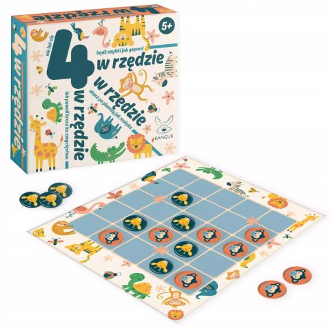 Gra planszowa 4 w rzędzie Kangur 5+