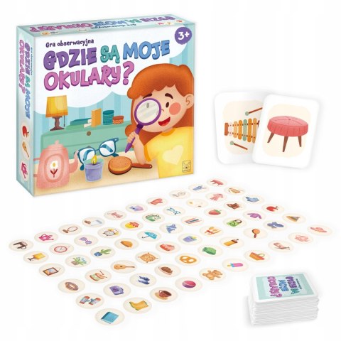 Gra planszowa Gdzie są moje okulary? Gra obserwacyjna 3+ Kangur