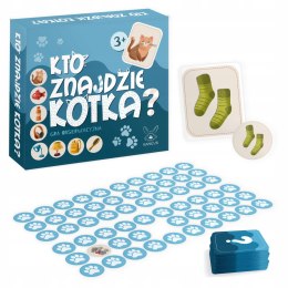 Gra planszowa Kto znajdzie kotka? Gra obserwacyjna 3+ Kangur