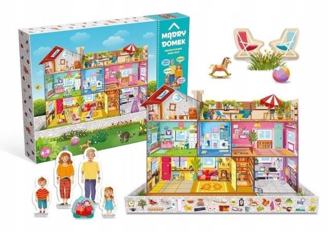 Gra planszowa Mądry Domek Granna 10 Różnych zabaw