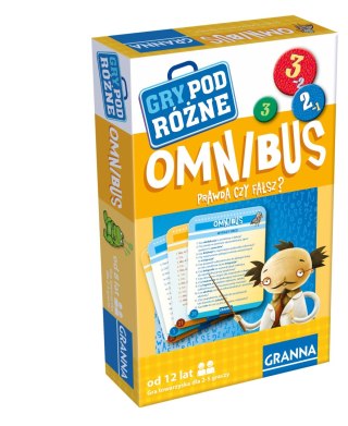 Gra planszowa podróżna Omnibus Granna Prawda czy Fałsz