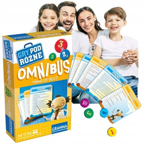 Gra planszowa podróżna Omnibus Granna Prawda czy Fałsz