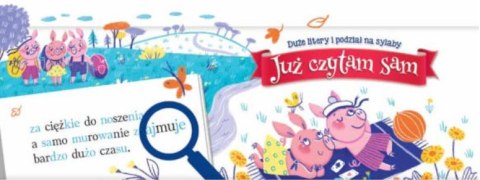 Już czytam sam Trzy świnki Duże litery i podział na sylaby Aksjomat