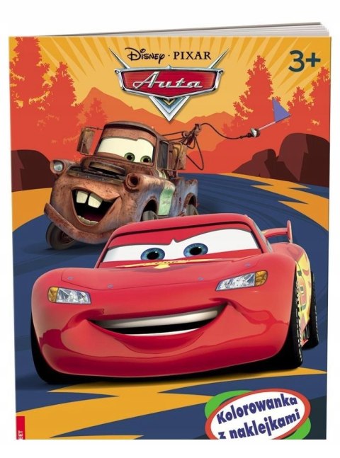 Kolorowanka z naklejkami Auta Disney Pixar 3+ Ameet
