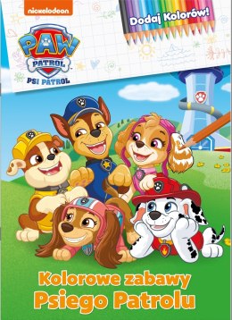 Kolorowe zabawy Psiego Patrolu Psi Patrol. Dodaj kolorów Kolorowanka