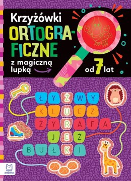 Krzyżówki ortograficzne z magiczną lupką od 7 lat Aksjomat