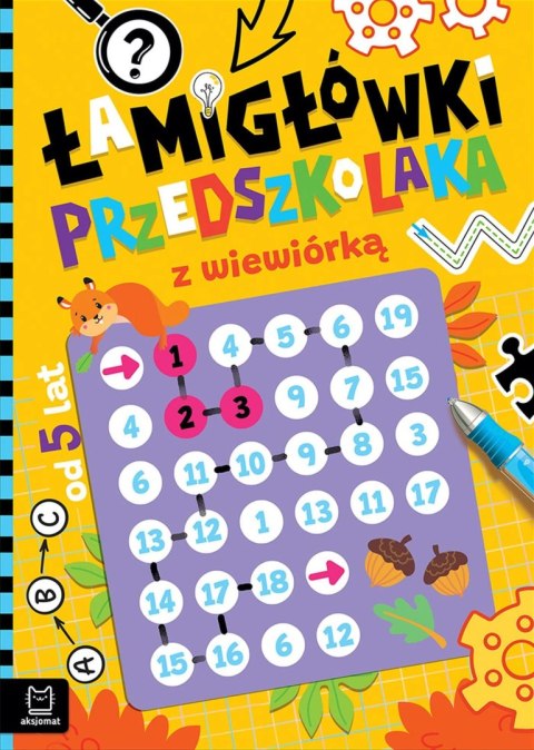 Łamigłówki przedszkolaka z wiewiórką od 5 lat Aksjomat