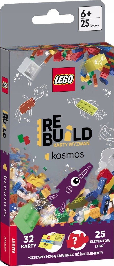 Lego Books Rebuild karty wyzwań Kosmos Ameet
