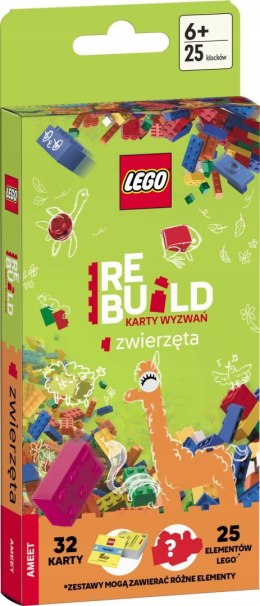 Lego Books Rebuild karty wyzwań Zwierzęta Ameet
