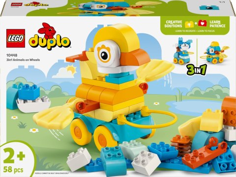 Lego Duplo 10448 3w1 Zwierzęta na kółkach