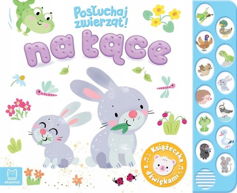 Na łące Posłuchaj zwierząt Książeczka z dźwiękami Aksjomat