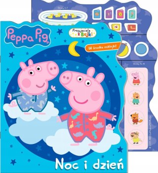 Noc i dzień Świnka Peppa Przyjaciele z bajki Naklejki Media Service