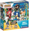 OUTLET Puzzle Super 180 elementów Sonic 4 Clementoni 29799