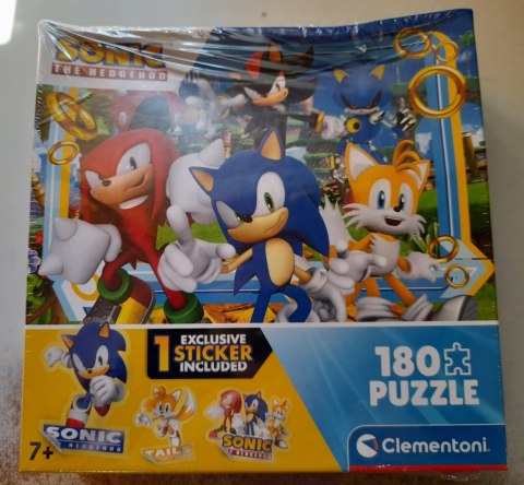 OUTLET Puzzle Super 180 elementów Sonic 4 Clementoni 29799