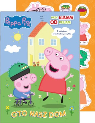 Oto nasz dom Świnka Peppa Przyklejam Odklejam Media Service