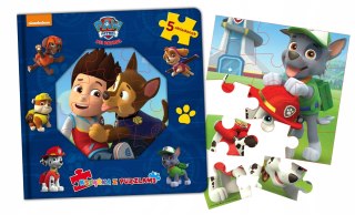 Psi Patrol Książka z puzzlami Media Service 5 Układanek