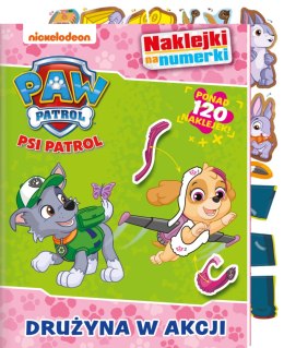 Psi Patrol Naklejki na numerki Drużyna w akcji Media 120 Naklejek