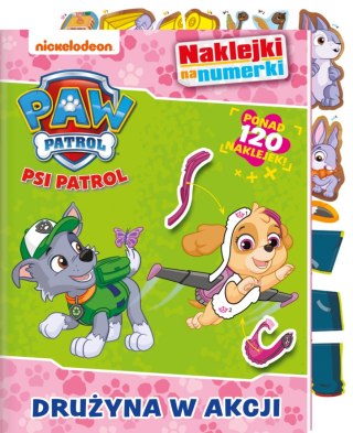 Psi Patrol Naklejki na numerki Drużyna w akcji Media 120 Naklejek