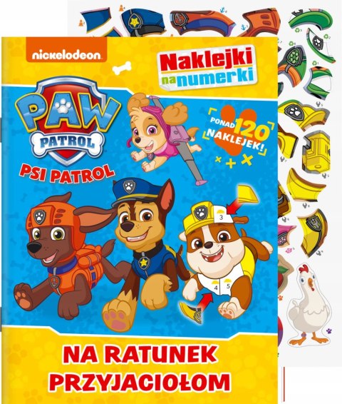 Psi Patrol Naklejki na numerki Na ratunek przyjaciołom 120 Naklejek Media