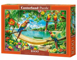 Puzzle 1000 elementów Egzotyczne Miejsce Rajska Plaża Papugi Castorland