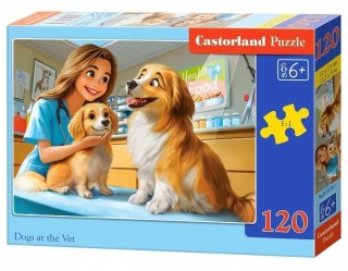 Puzzle 120 elementów Pieski u Weterynarza Psiaki Castorland 6+