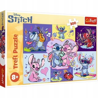 Puzzle 300 elementów 23033 Zakręcony Stitch Disney Lilo & Stitch Trefl