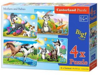 Puzzle 4w1 8,12,15,20 elementów Maxi Mama i Dzieci Castorland Progresywne