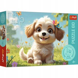 Puzzle 60 elementów Szczeniaczkiem być! 17408 Trefl Piesek