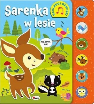 Sarenka w lesie Naśladuj dźwięki Książka dźwiękowa Awm Morex
