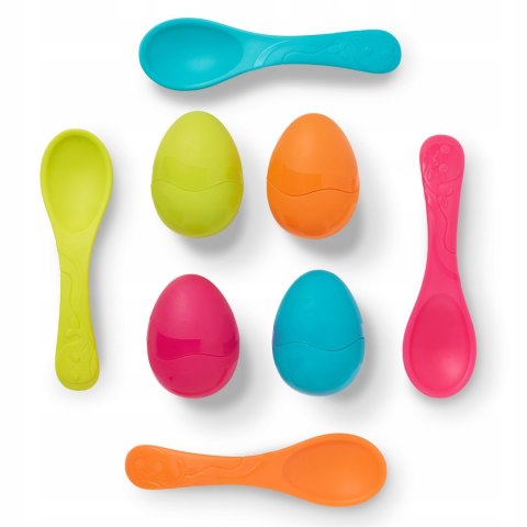 Spoon Racers Zestaw do zabawy w Wyścigi z Jajkami na Łyżkach B.Toys BX2550Z