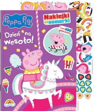 Świnka Peppa Naklejki na numerki Dzień na wesoło 120 Naklejek Media