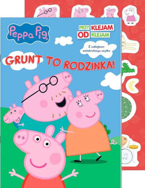 Świnka Peppa Przyklejam odklejam 5 Grunt to rodzinka Media
