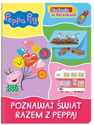 Świnka Peppa Zadania w Okienkach Poznawaj świat razem z Peppą Media Service