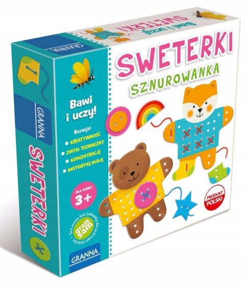 Sznurowanka Sweterki 3+ Granna Mała Motoryka