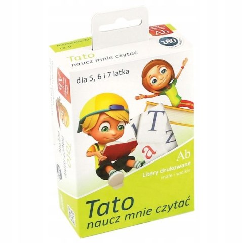 Tato Naucz Mnie Czytać Litery Drukowane Alfabet 5-7 lat
