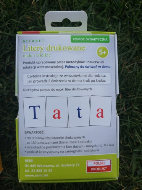Tato Naucz Mnie Czytać Litery Drukowane Alfabet 5-7 lat