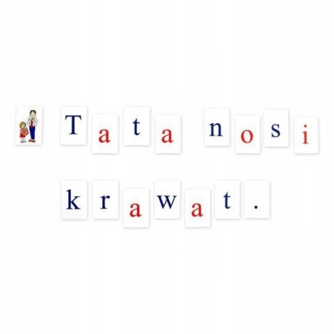 Tato Naucz Mnie Czytać Litery Drukowane Alfabet 5-7 lat