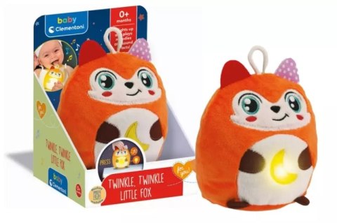 Twinkle Twinkle Mały Lisek 17555 Clementoni Baby Lampa Nocka Kołysanka