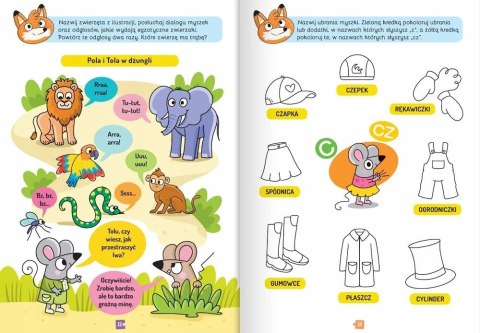 Zabawy logopedyczne przedszkolaka Mądra główka mówi słówka Aksjomat