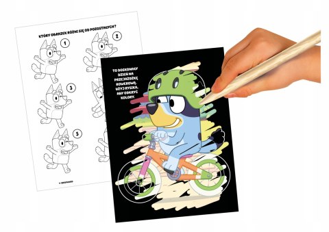 Ale zdrapka Bluey Blue Zdrapywanka Gry i Zabawy ze zdrapkami Łamigłówki