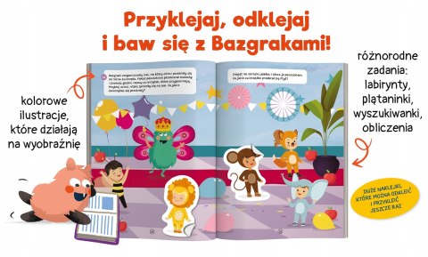 Bazgraki i zabawy 2-latków Kapitan Nauka Naklejki wielokrotnego użytku