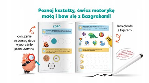 Bazgraki piszą po śladzie Figury Kapitan Nauka