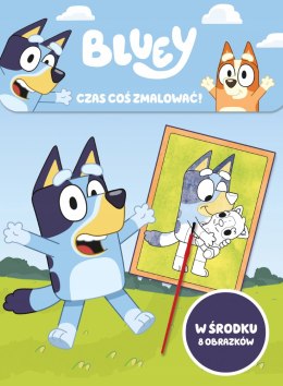 Bluey Paczka do zmalowania Blue + 6 Farbek i pędzelek Farby 8 Obrazków