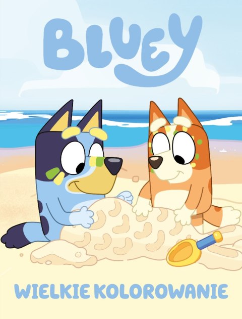 Bluey Paczka pełna zabawy Blue + 4 Kredki Wielkie Kolorowanie Malowanka