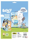 Bluey Paczka pełna zabawy Blue + 4 Kredki Wielkie Kolorowanie Malowanka