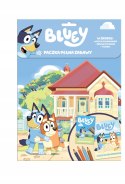 Bluey Paczka pełna zabawy Blue + 4 Kredki Wielkie Kolorowanie Malowanka