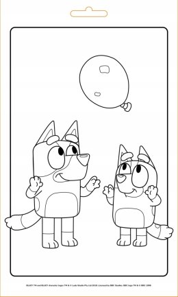 Bluey Zabawa na Całego 100 naklejek wielokrotnego użytku Naklejki Blue