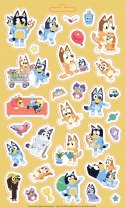 Bluey Zabawa na Całego 100 naklejek wielokrotnego użytku Naklejki Blue
